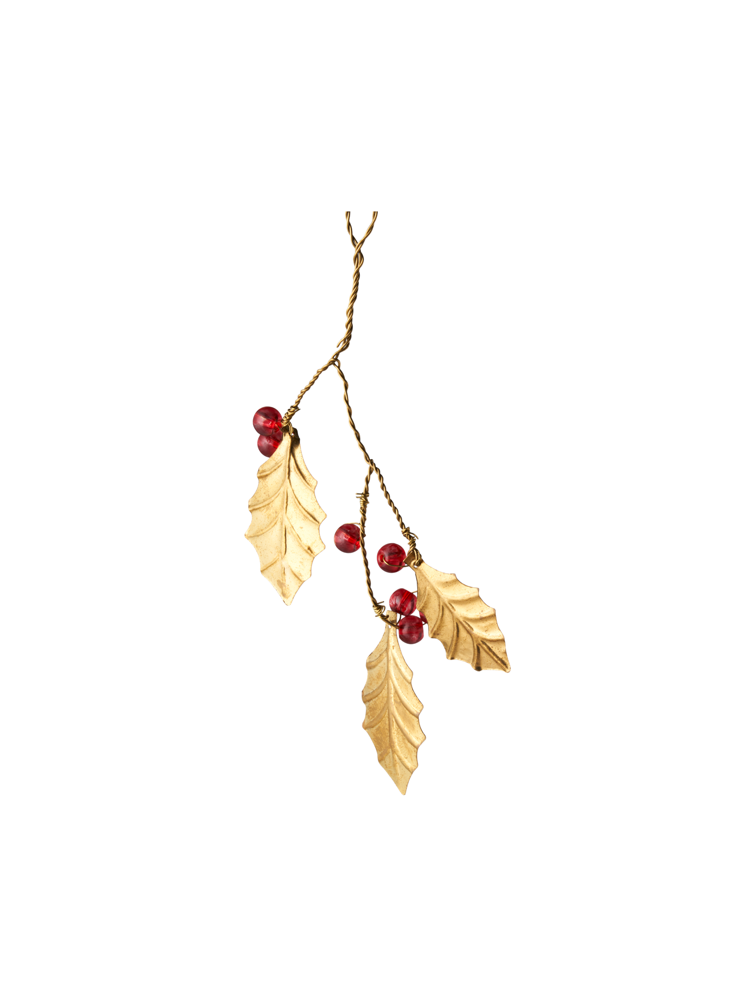 Hanging holly Iron. 21.2 cm. Brass