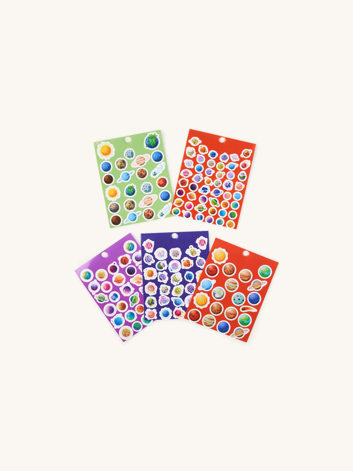 Stickers Paper 5 Sheets Green