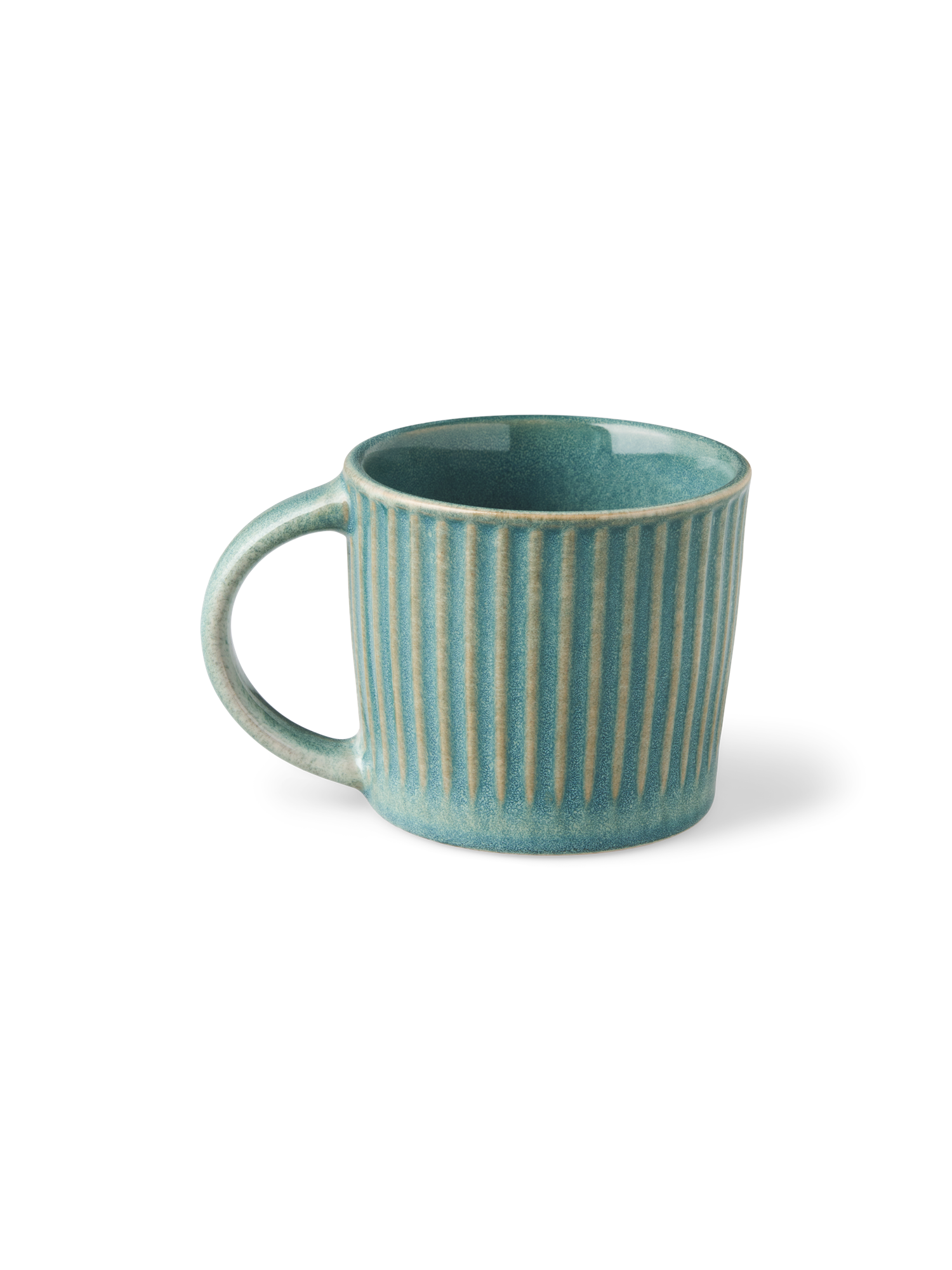 ASA Steinzeug-Tasse Mit Untertasse – 230 Ml, Blau, Spülmaschinenfest
