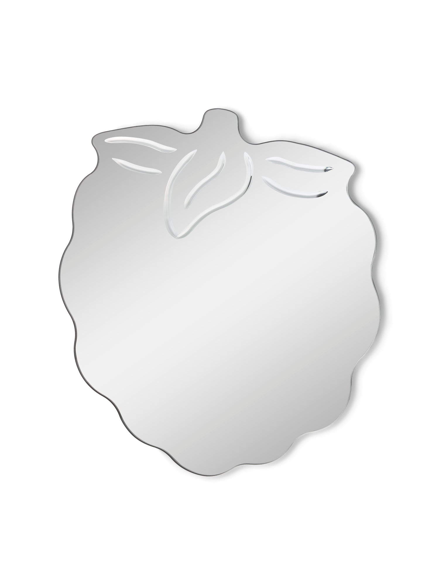 Children's wall mirror | 38.2 x 36.4 cm. | Silver Grey