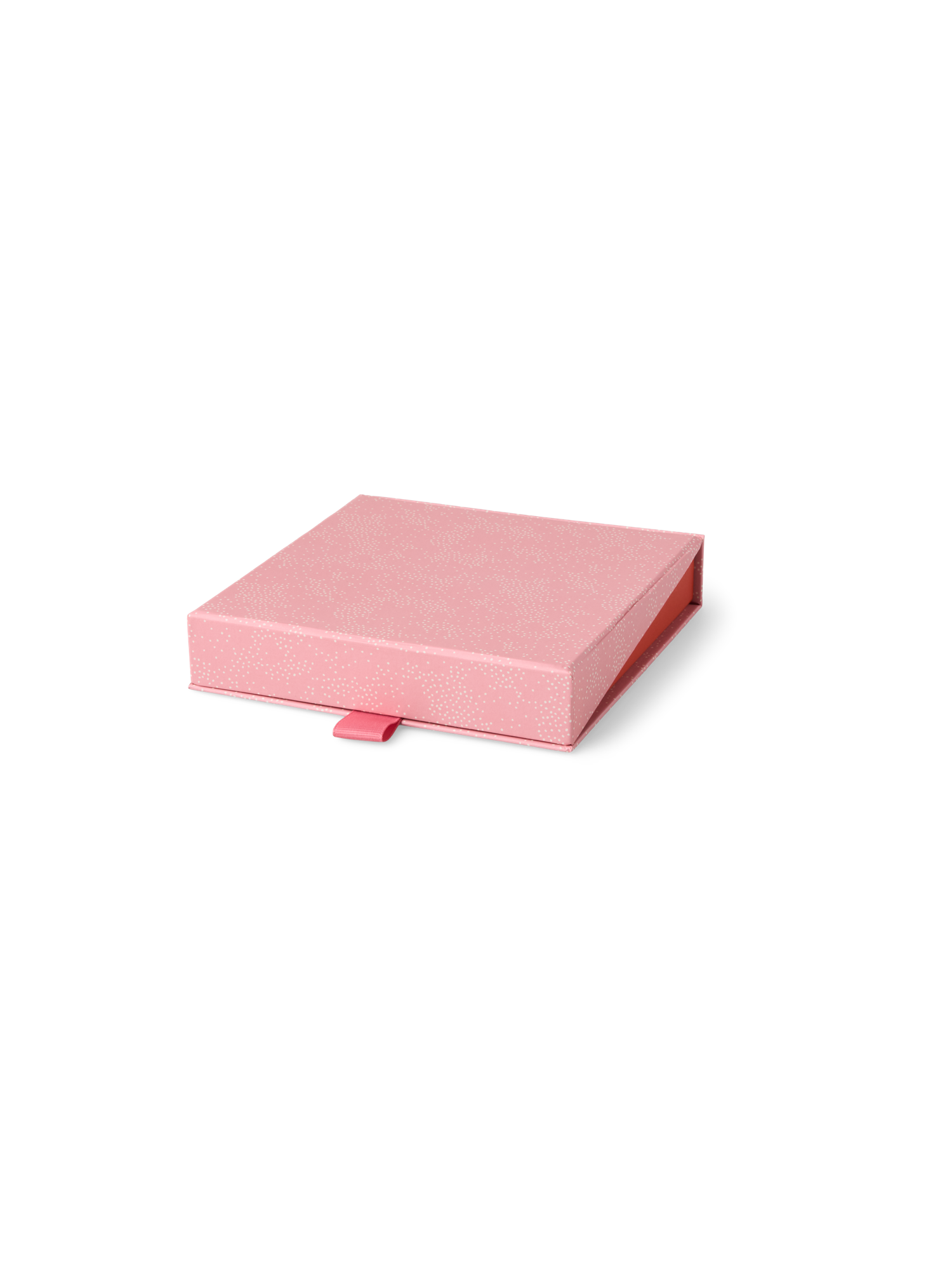 Opbergdoos | Karton. 15 x 15 x 3 cm. | Coral