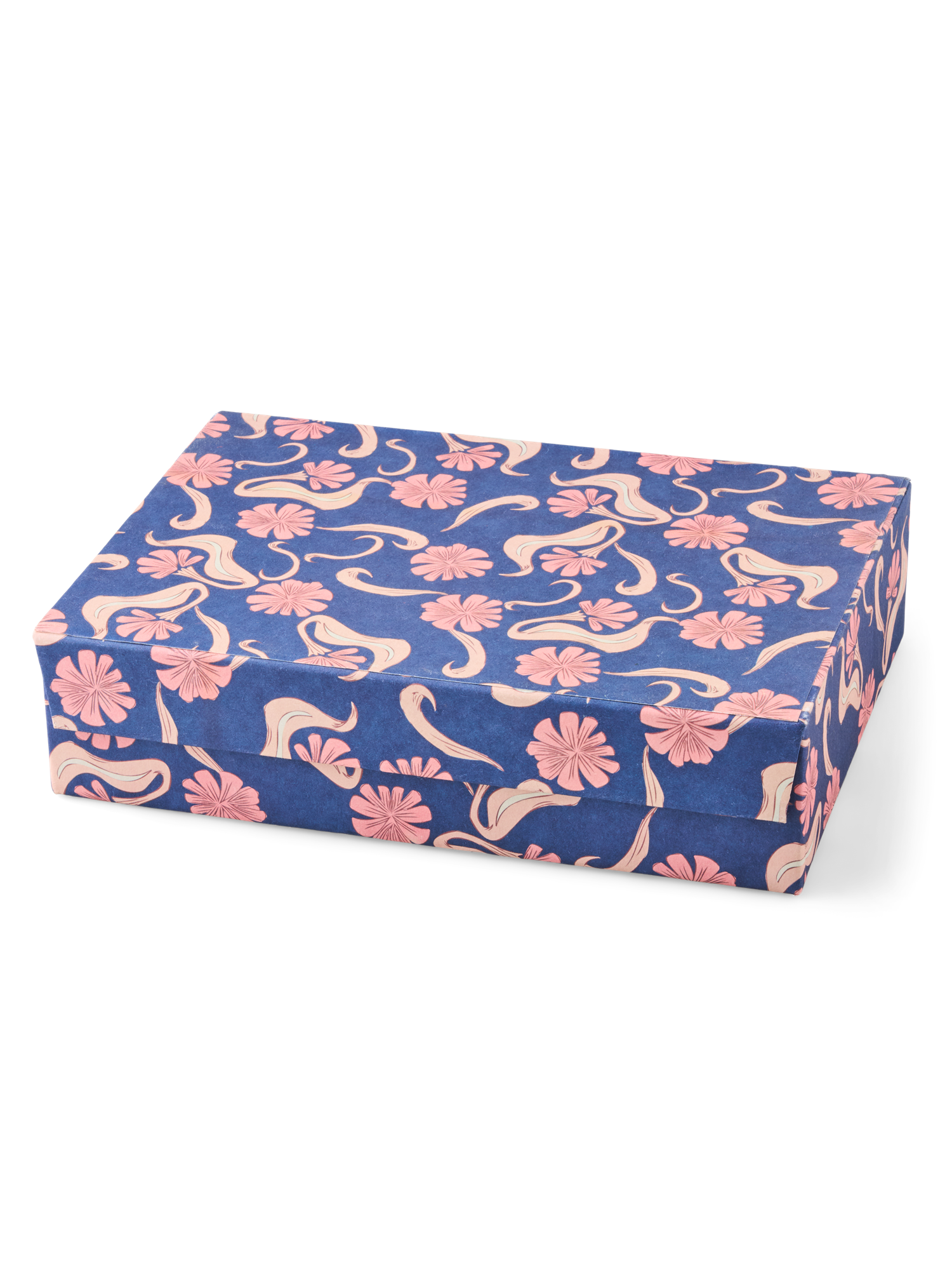 Emartbuy Geschenkbox Silber – 31,5x24x7 Cm, Mit Samtband & Braunem Innenfutter, Stabil & Dekorativ
