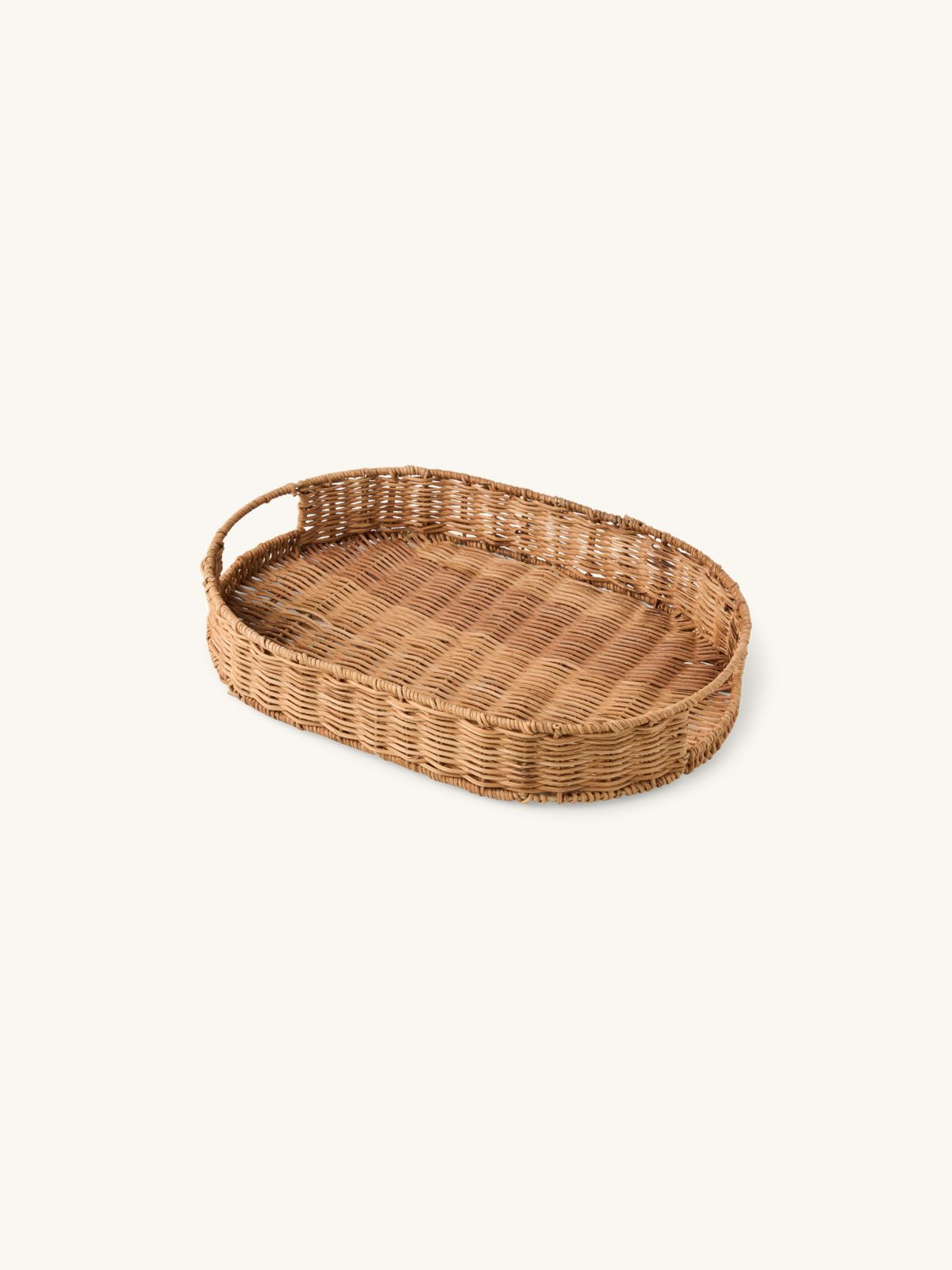 PANIER EN ROTIN ET FER BEIGE MOTIFS CITRON FEUILLE EN FER PANIER EN ROTIN ET FER BEIGE MOTIFS CITRON FEUILLE EN FER
