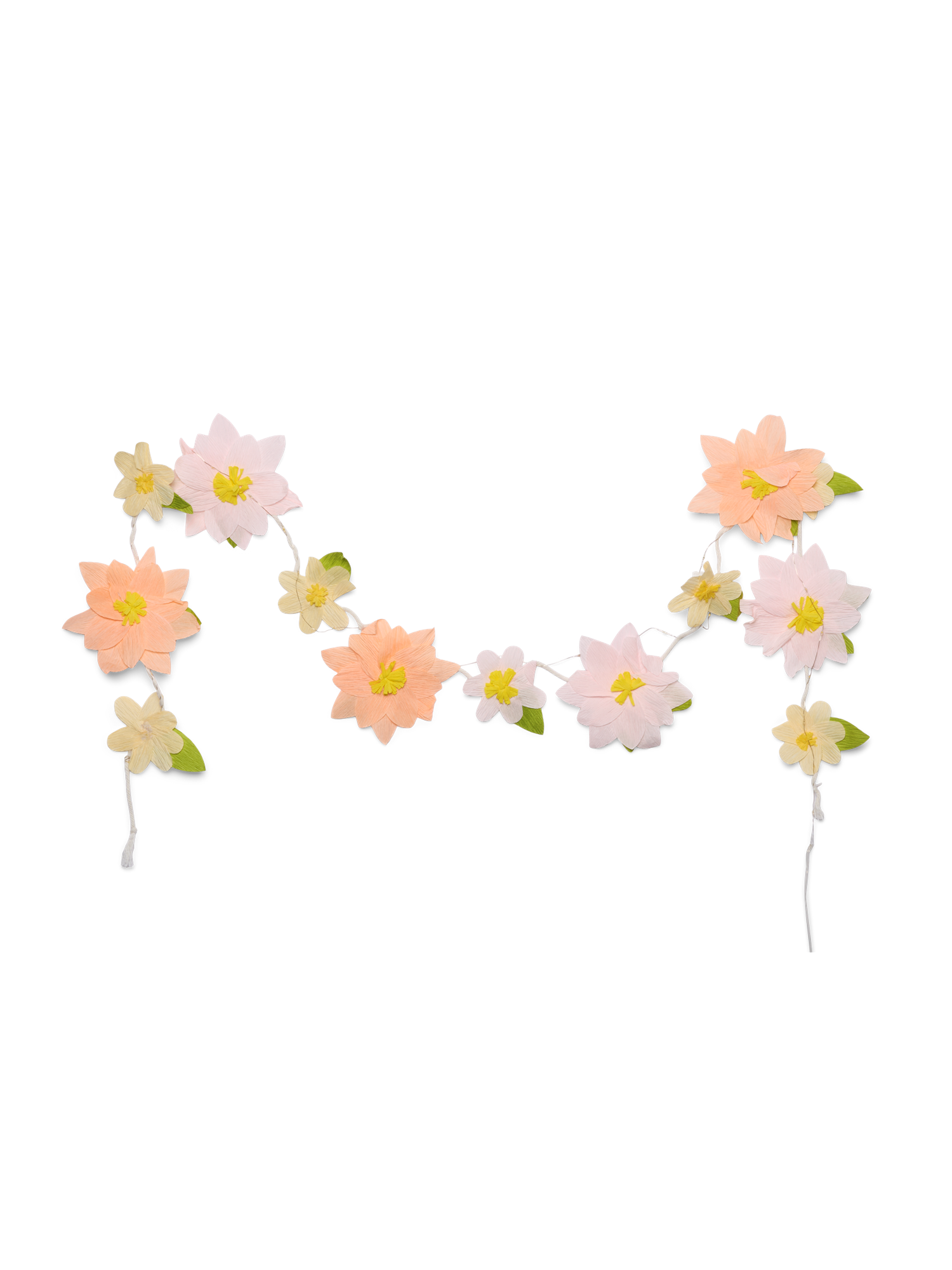 String With Flowers Søstrene Grene LED string lights with paper flowers | King's Cross