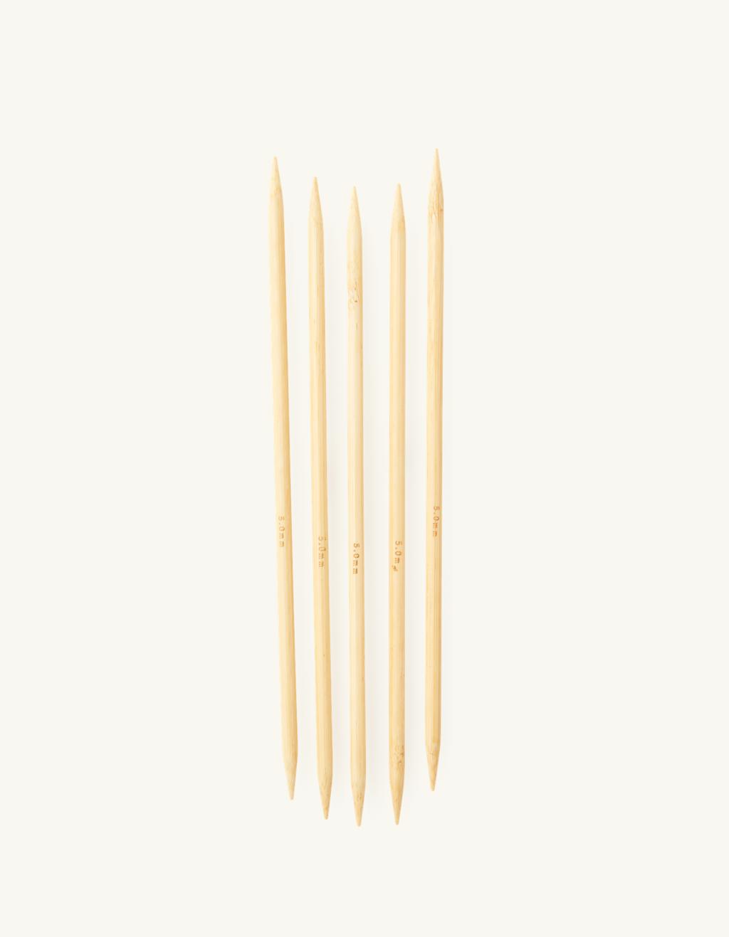 Strømpepinde | Bambus | 5 mm x cm | 5 stk | Søstrene