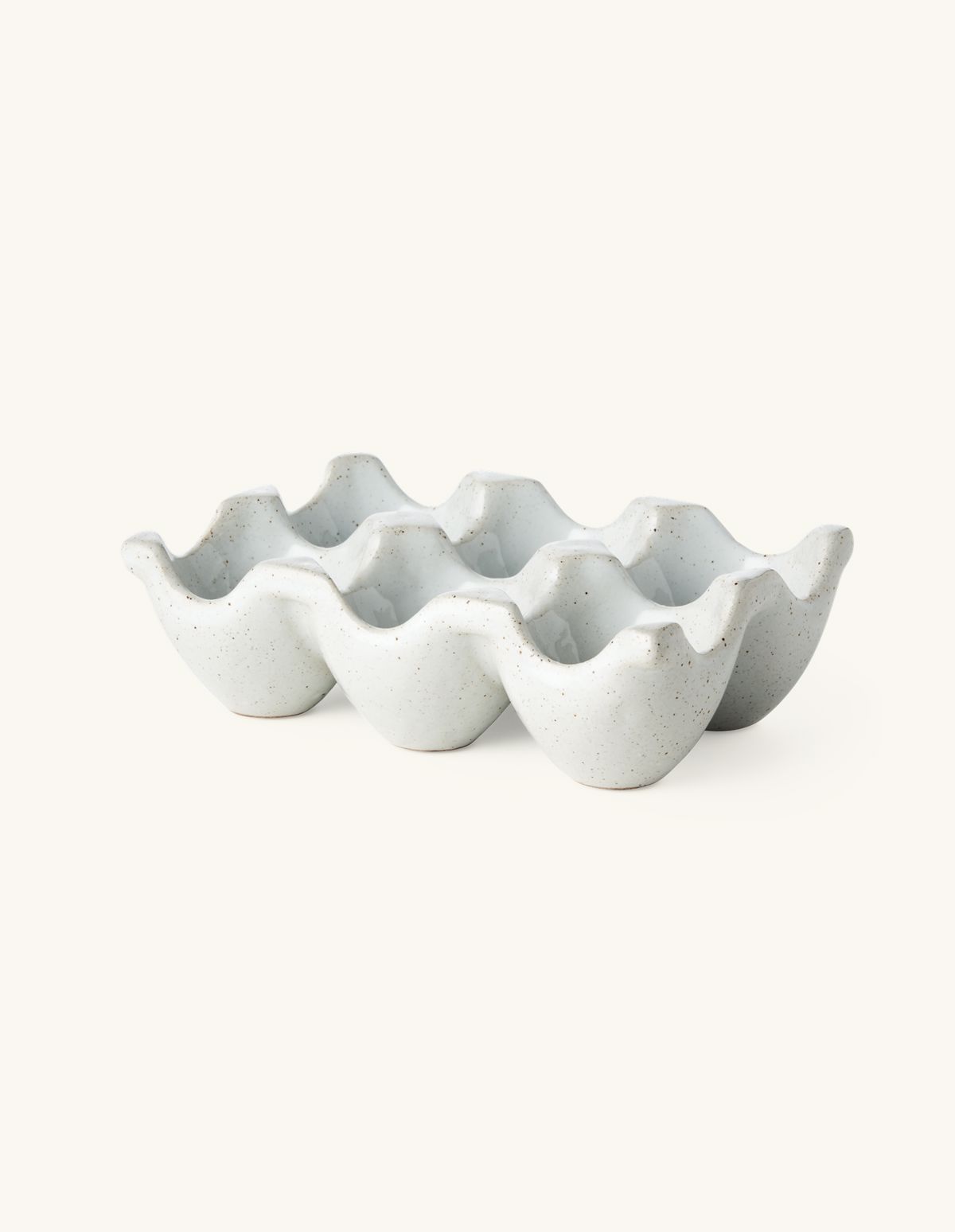 Plateau à œufs | Porcelaine. 16,3 x 10,8 x 4,8 cm.  | Søstrene Grene