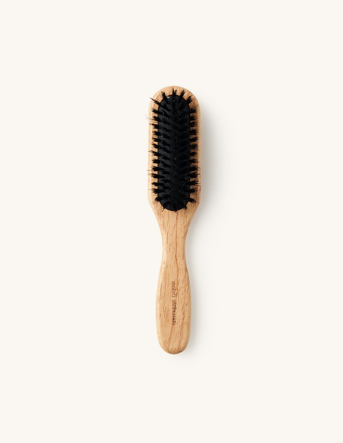 Brosse à cheveux | Bois d’hévéa/poils naturels/nylon. 3,5 x 4,5 x 22 cm. | Søstrene Grene