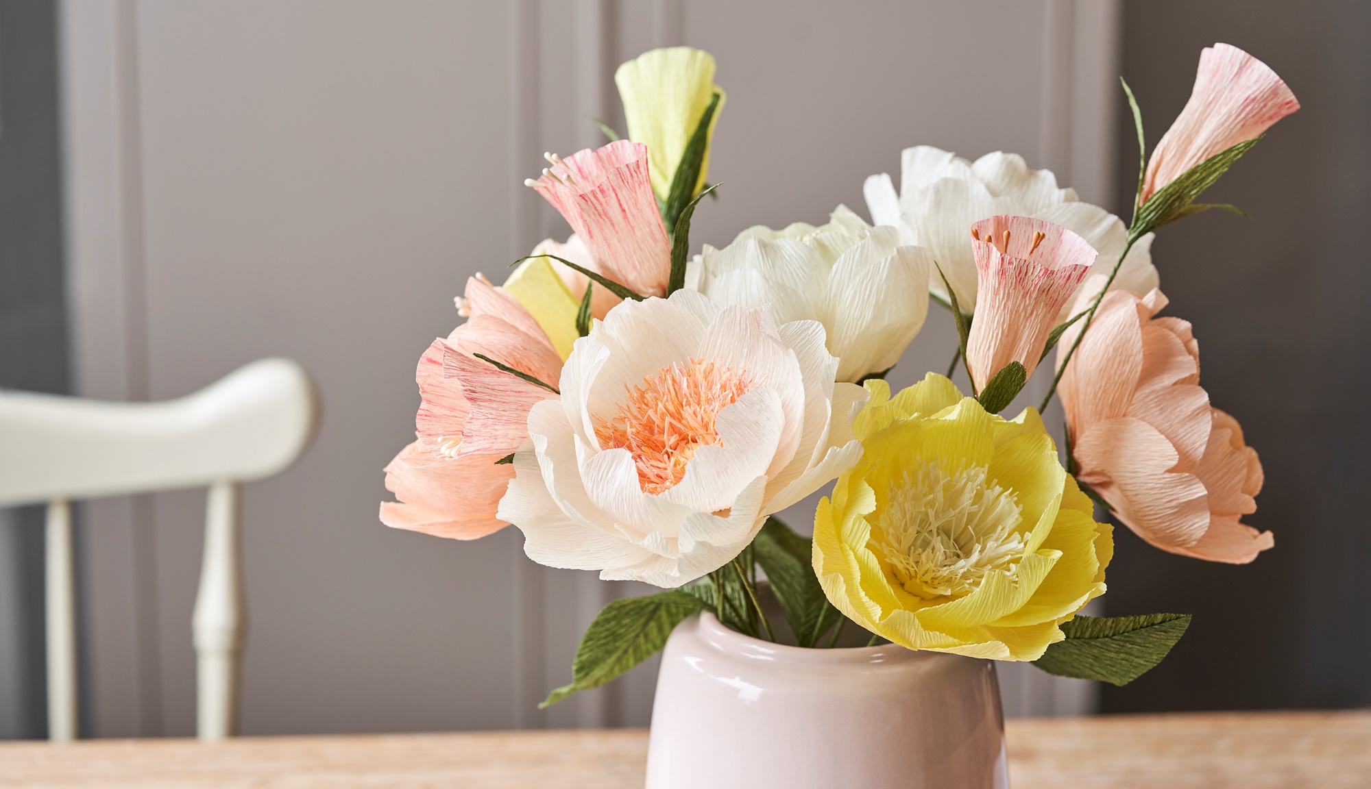 De Gracieuses Fleurs En Papier Voir Le Projet De Bricolage Creatif Des SÅurs Sostrene Grene