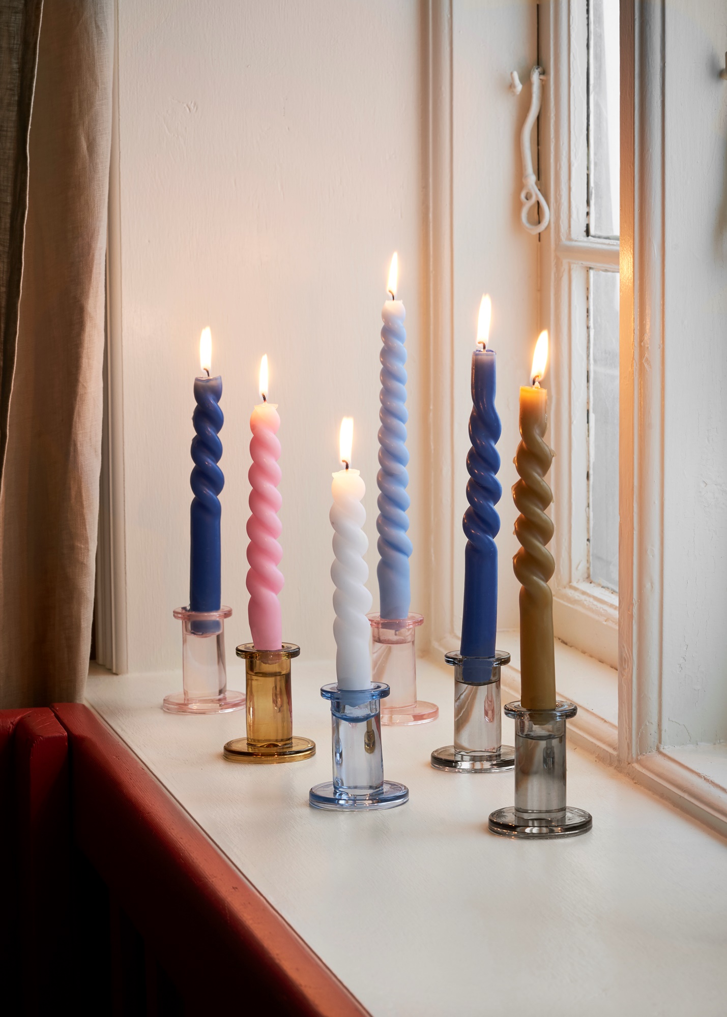 Bougies torsadées Cire de paraffine 2 pcs Søstrene Grene