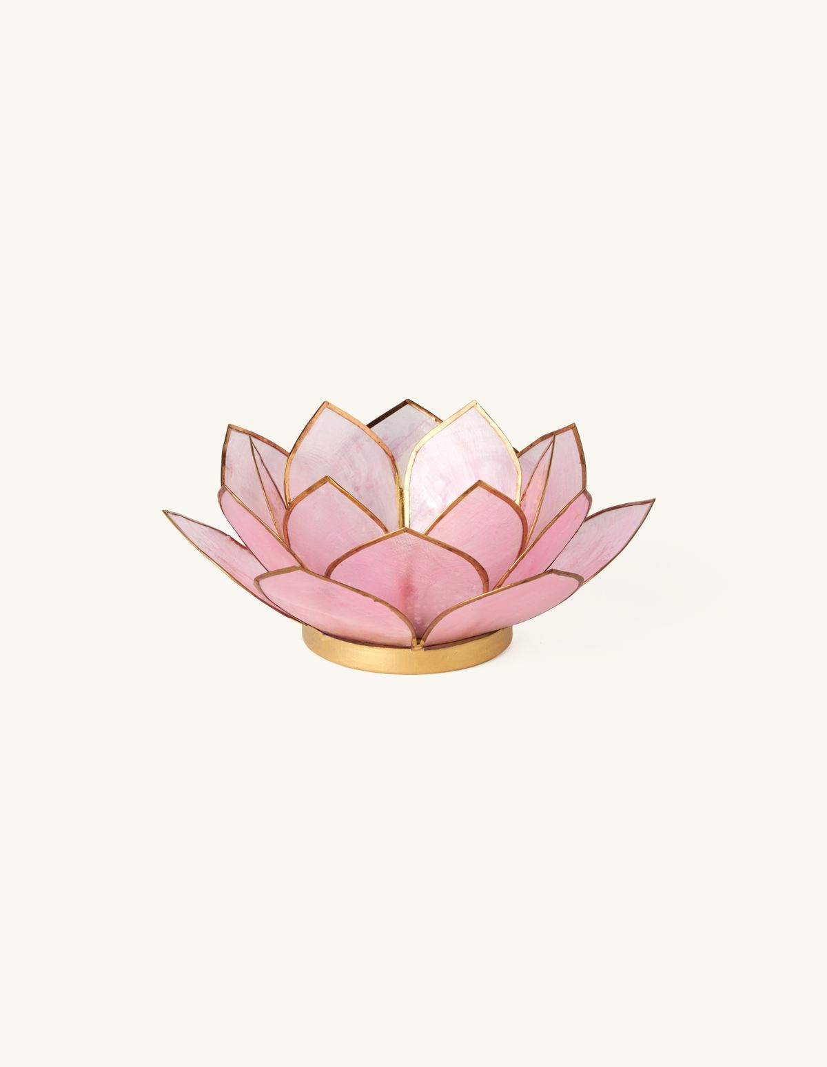 Bougeoir en fleur de lotus | Coquillage | 11 x 4 cm | Søstrene Grene