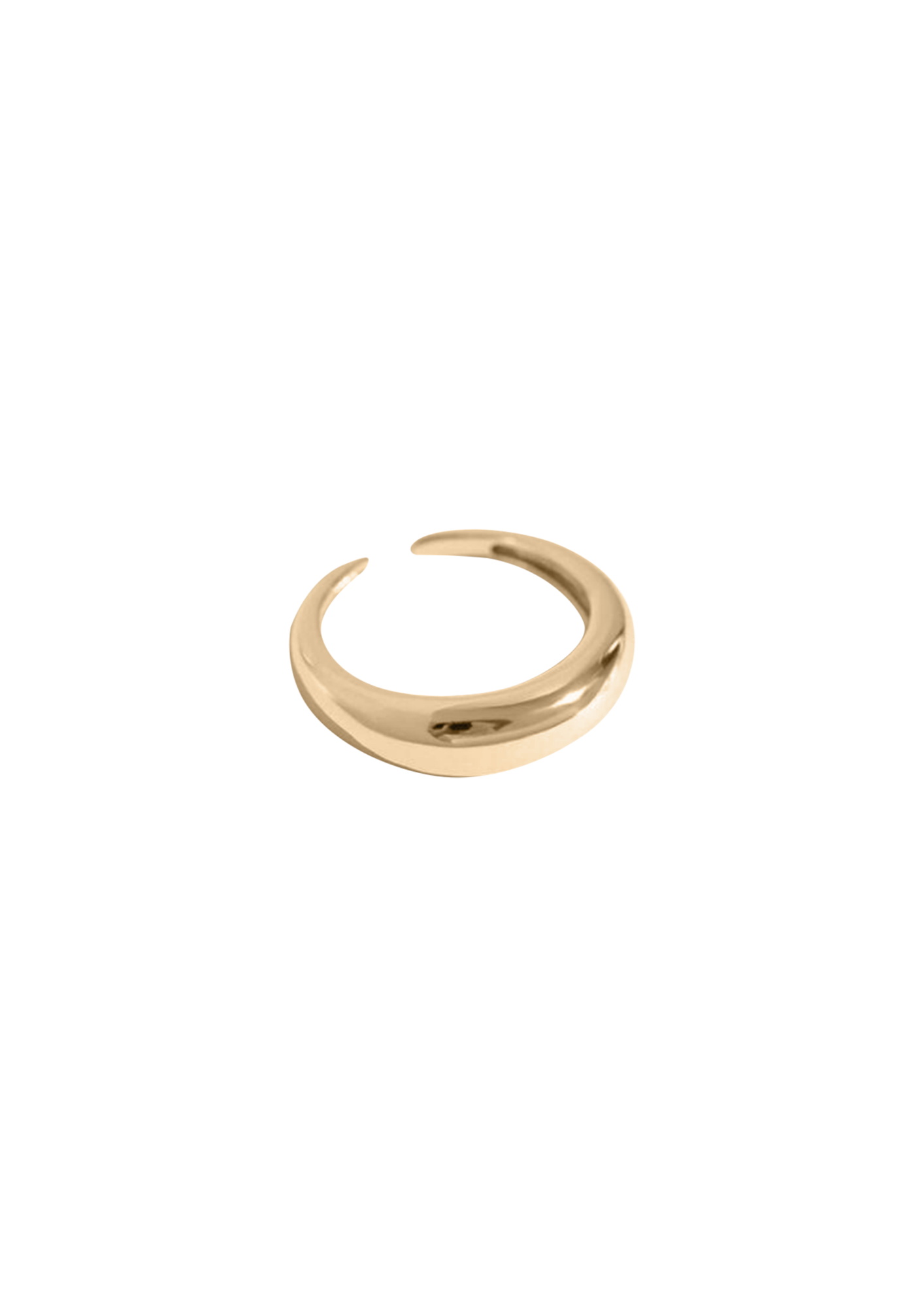 Bague Ajustable En Argent 925 Plaqué Or Avec Petit Cœur Filigrane - Taille 56 - Marque Filgold
