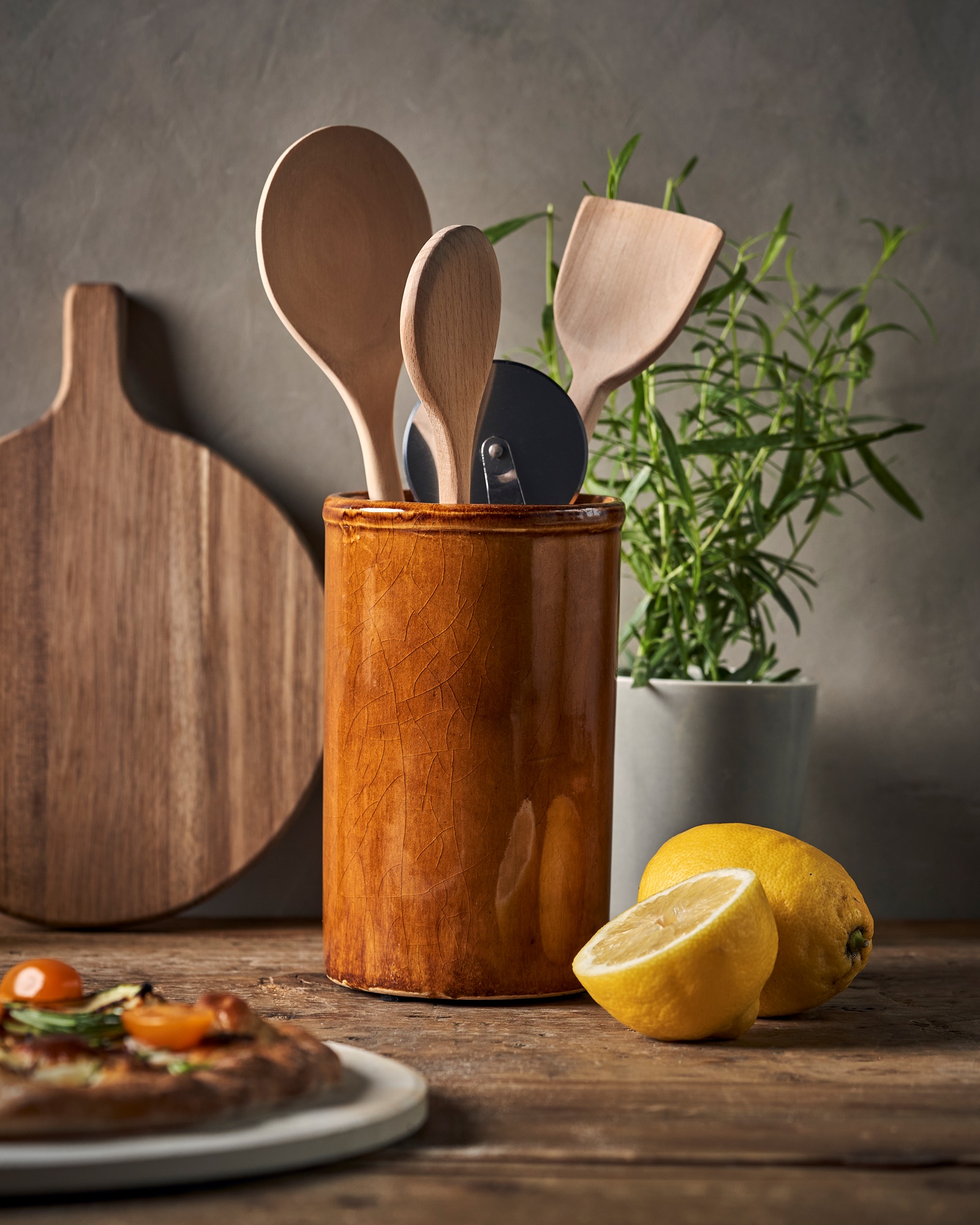 Utensil holder Stoneware Søstrene Grene