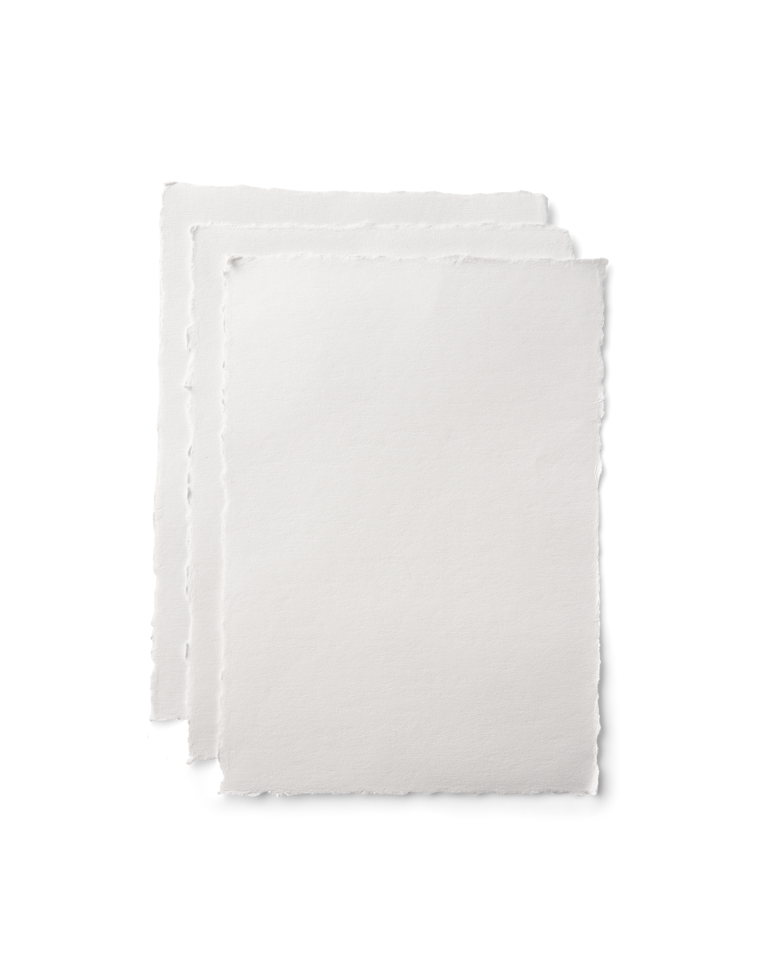 Handmade cotton paper A4 Recycled cotton. 21 x 29.7 cm. 3 pcs