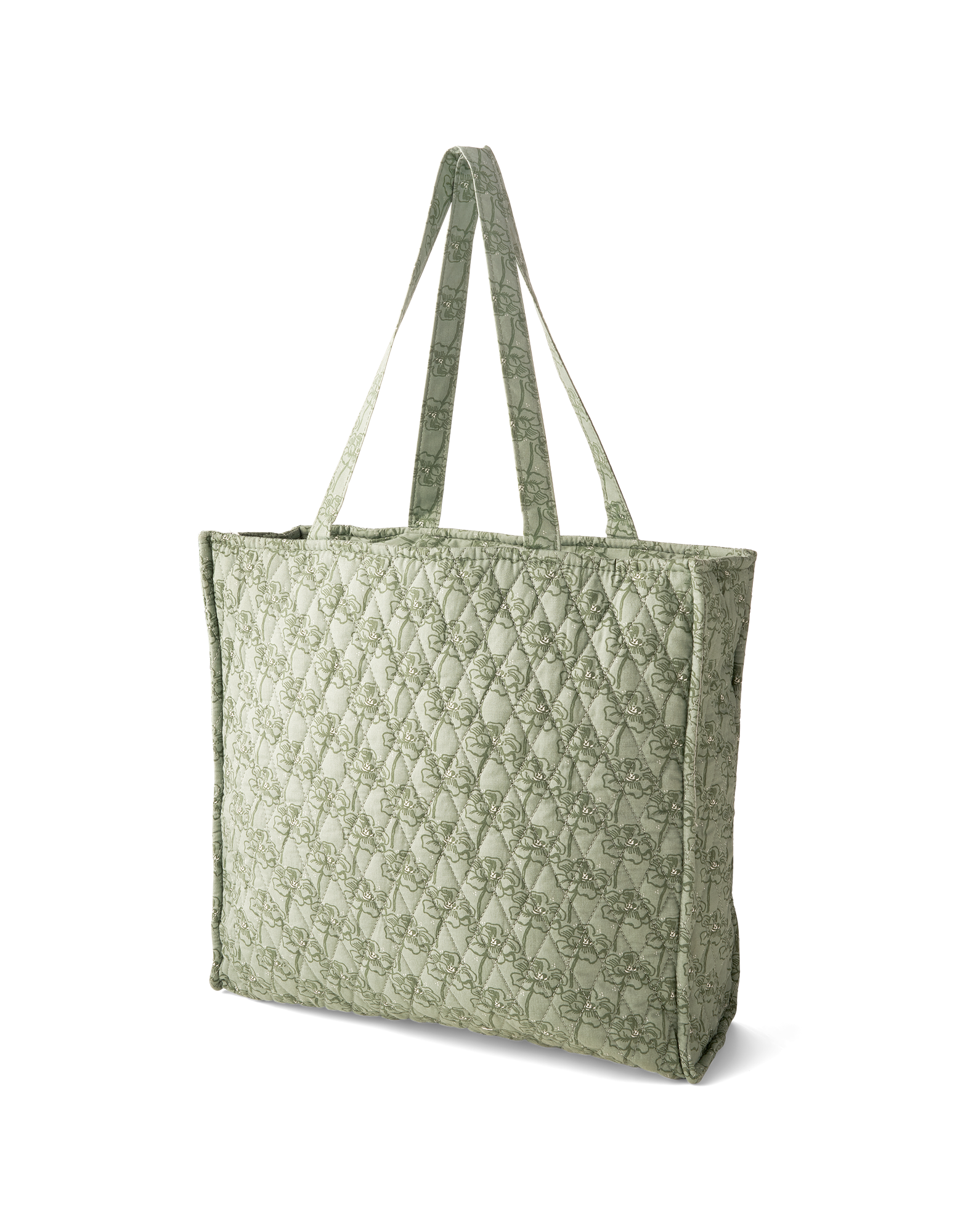 Quiltet taske | Bomuld/polyester. | Grene
