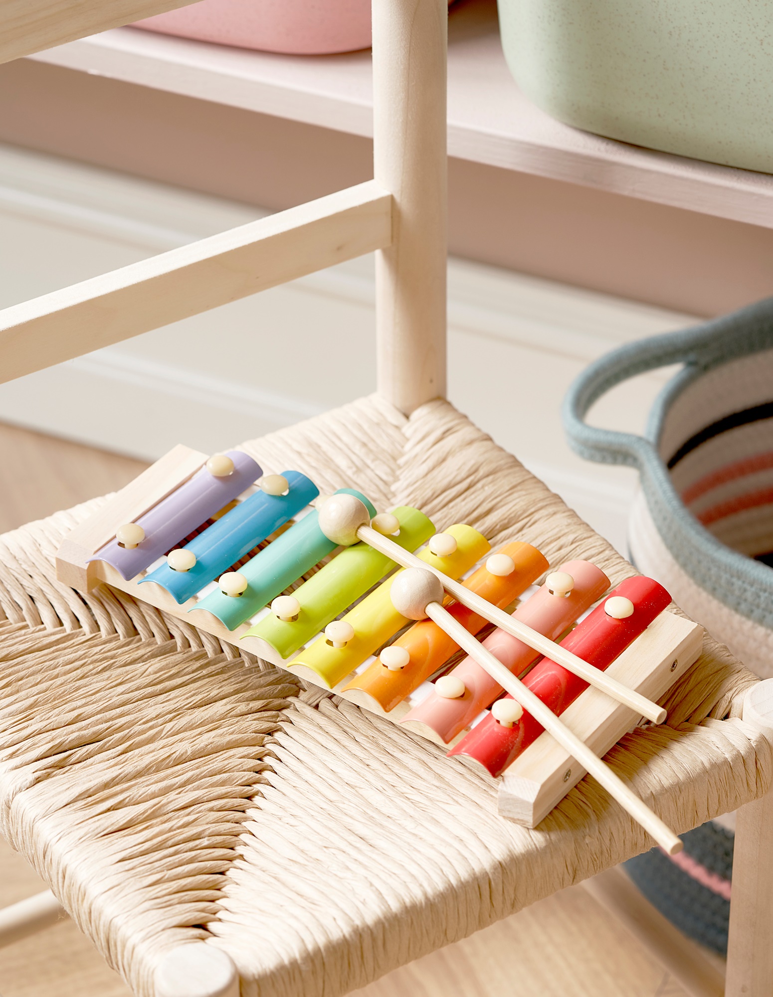 Xylophone en bois 23,3 x 12,5 cm Søstrene Grene