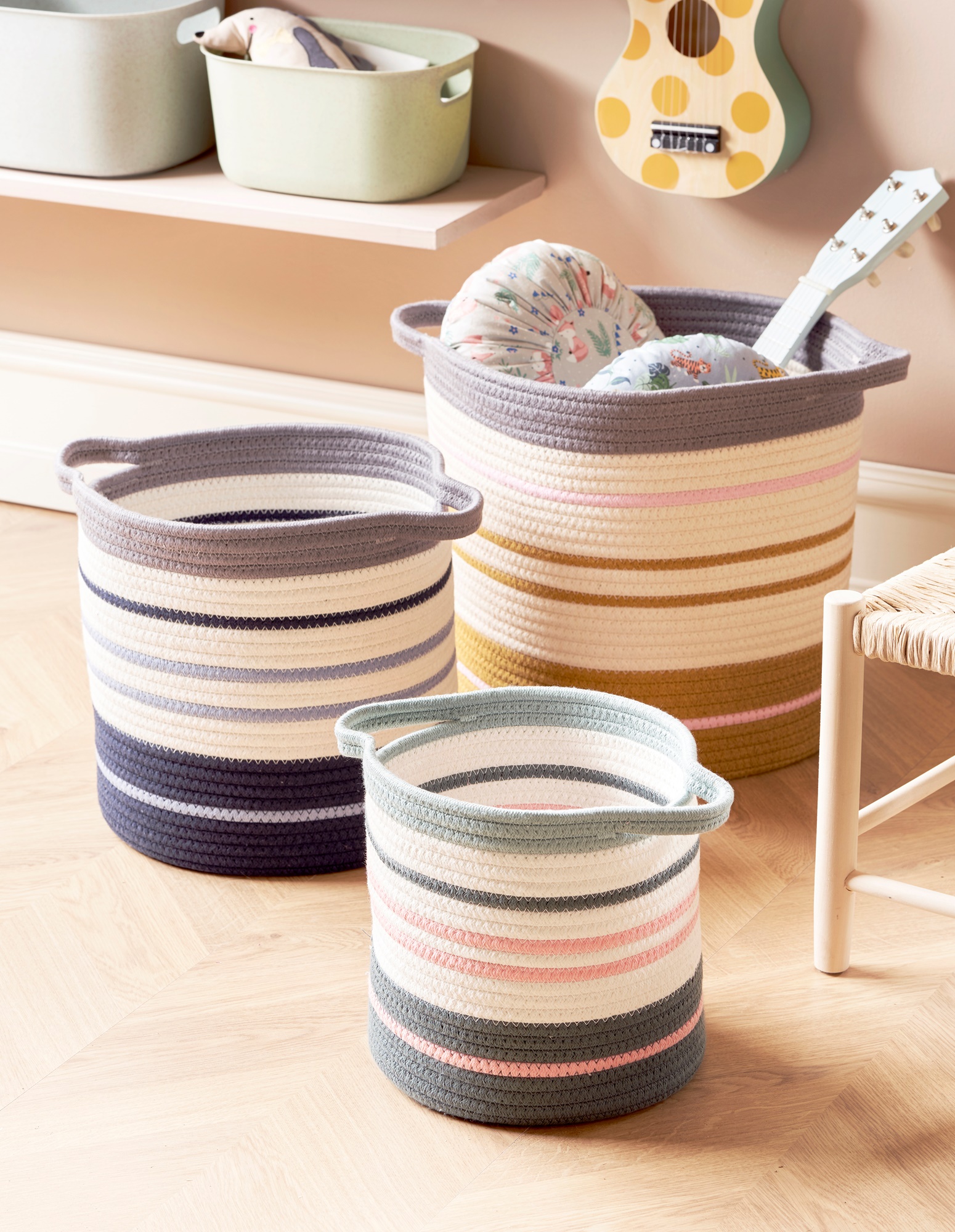 Rope basket 23 x 23 cm Søstrene Grene