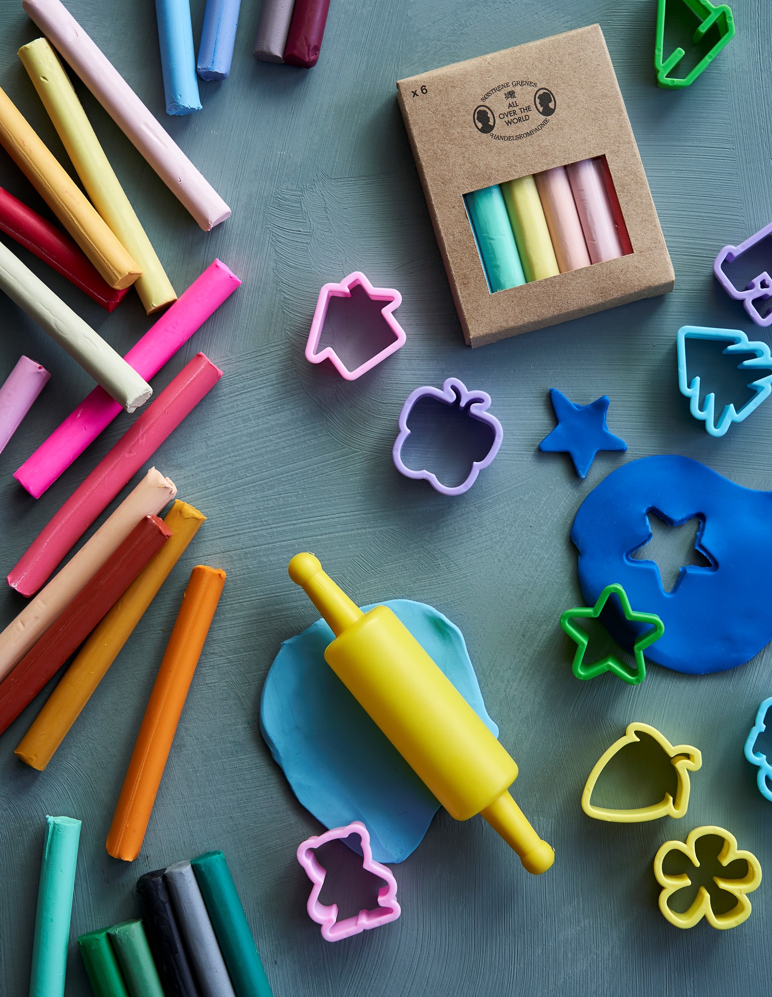 Modelling clay moulds 10 pcs. Søstrene Grene