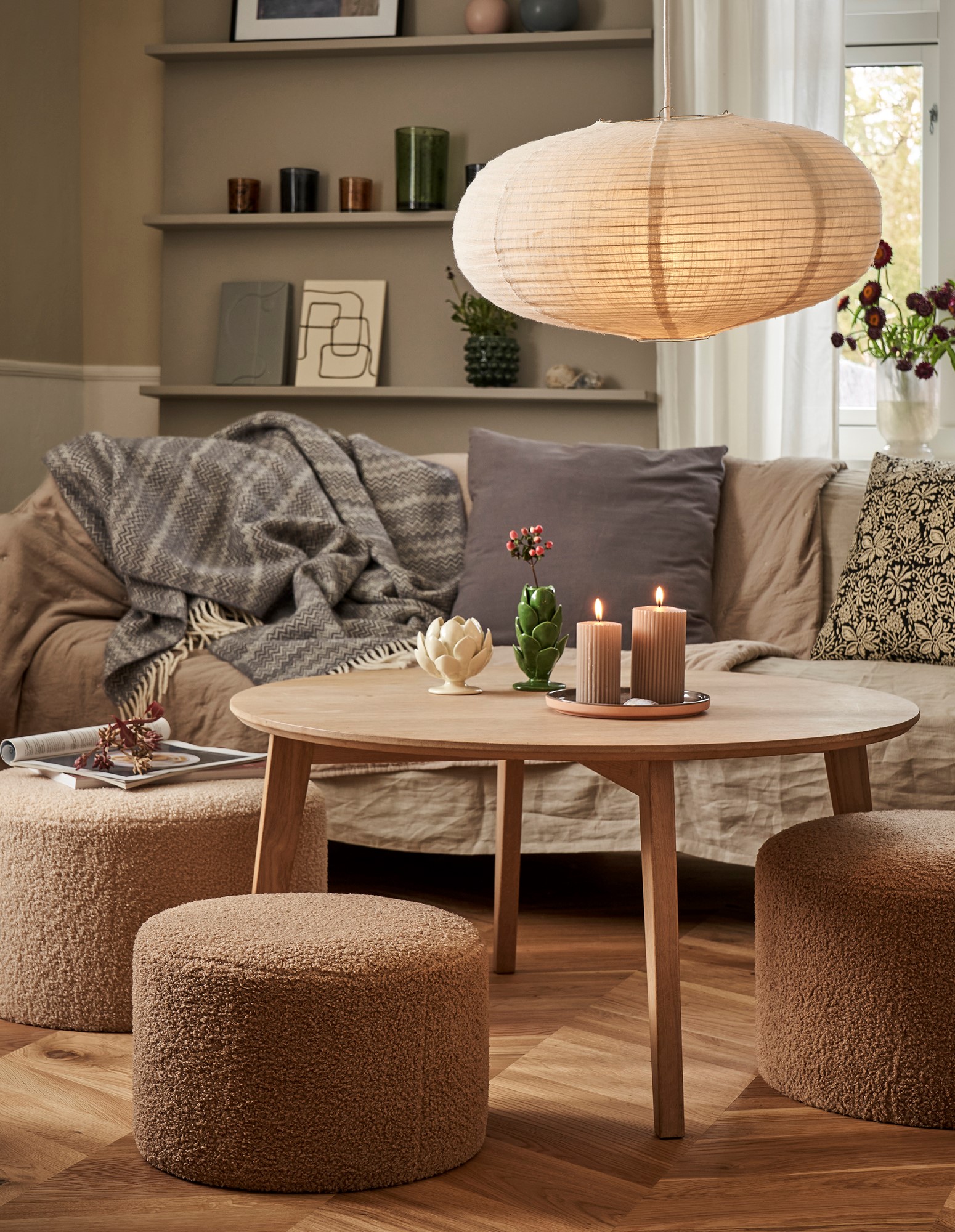 Vægdekoration | Keramik. 23,5 x 3 x 16 cm. | Søstrene Grene